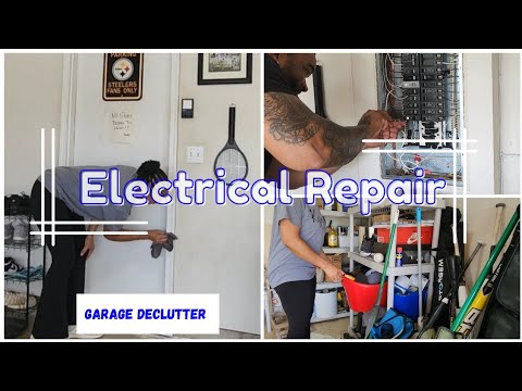 EXTREME SUMMER GARAGE DECLUTTER + CLEAN WITH ME | FIXING ELECTRICAL PROBLEMS