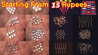 Starting From 15 Rs  | Raw Material For Jewelry Making | DIY | Jewelry Making Materials Whole Sale