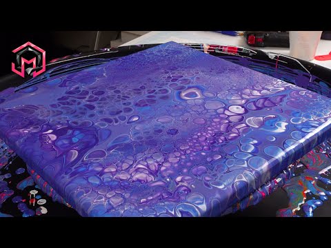 DIFFERENT GALAXY - Acrylic Pouring and Fluid art Therapy at Home