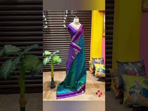 Extremely peak evergreen combination semi silk saree for this Christmas special 📞9444397112