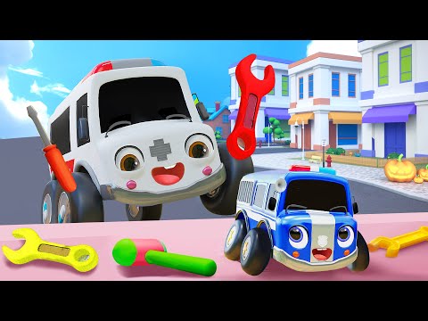 Fixing and Helping Others Time with Ambulance Song | Nursery Rhymes & Kids Songs - Baby Car Songs TV