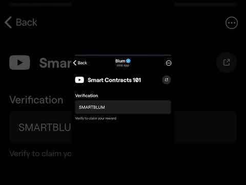 Smart Contracts 101 | #blum #blumtoken #blumcode #blumairdrop #blumairdropdate #blumlisting #airdrop