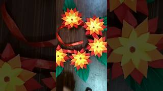 🤩 How To Make Toran 😍 Paper Toran | Bandanwar Making | Door hanging  at home #shorts #toranidea