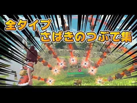 実はエフェクトが違う！ビッパにぶち込め！全タイプさばきのつぶて集【ポケモンアルセウス】