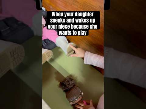 Sneaky Sister Wants to Play! 😂 (Adorable Wake-Up Attempt!)