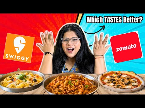 SWIGGY VS ZOMATO Best Rated Food Comparison | Best Chicken Biryani, Best Pizza in Delhi & more