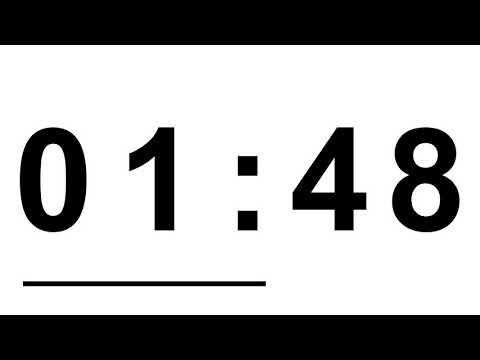 COUNTDOWN TIMER ( v 667 ) 4 min Timer Font Arial Black  4k