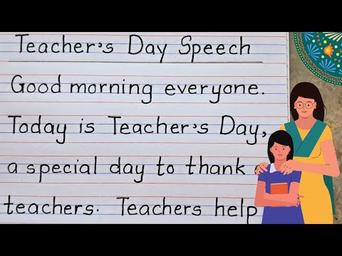 Teachers day 2024 speech for Beginners |  World teachers day 2024 | 5th October