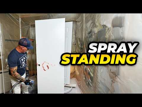 Effortless Door Spraying with the New PaintLine PSDRID Tool | Airless Sprayer Standing Technique