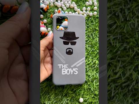 Mobile cover painting for boys #boysmobilecover #reuseoldmobilecover #shorts #youtubepartner