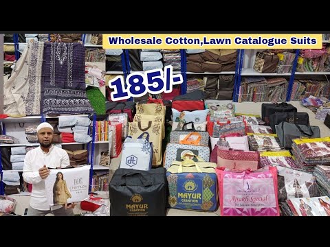 Hyderabad Wholesale, Cheapest Branded Cotton Suits, Pakistani Suits ₹185 @hyderabadshopping