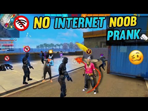 FREE FIRE NO INTERNET NOOB PRANK 😵👍@hrsaurabh_12 #freefire #freefireclips