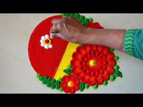 Makar Sankrant Special Rangoli | संक्रांत स्पेशल रांगोळी | हळदीकुंकू रांगोळी | HaldiKumkum Rangoli