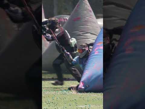 Is this considered overshooting? 👀 | Paintball Tournament #shorts