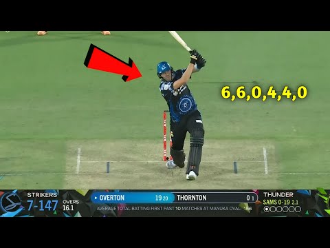 Jamie Overton Monster Batting in BBL Highlights || FULL VIDEO ||