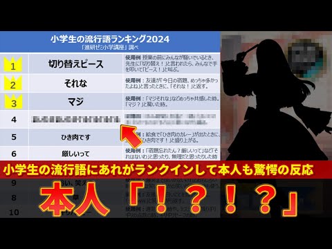 【ホロライブ】小学生の流行語に2024年大ブームのあれがランクインし本人も驚きの反応【ずんだもん解説】