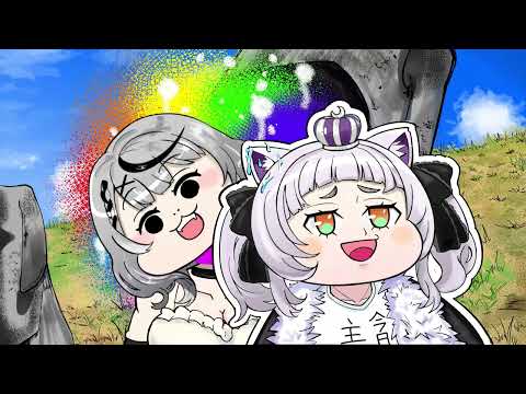 【手描き】さかまたからの誕生日プレゼント【 紫咲シオン/沙花叉クロヱ/切り抜き/ホロライブ】