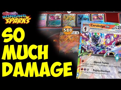 Surging Sparks Ceruledge ex Is Here and its So Strong!