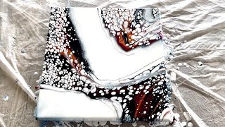 Pearl Pour technique - Fluid art tutorial for beginners / Acrylic Pouring