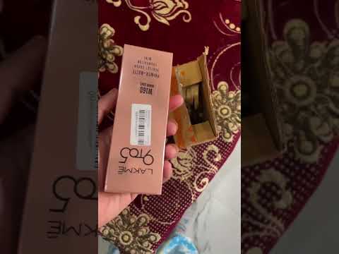 What’s in my parcel today? #lakme 9 to 5 foundation #lakme #foundation #review #shopping #trending