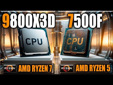 9800X3D vs 7500F Benchmarks - Gaming Benchmarks / Applications Tests