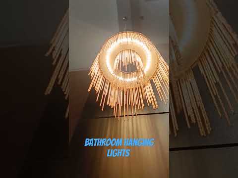 💡Bathroom hanging light 💡#youtubeshorts #interiordesign #architecture #bathroomdecor #trendingshorts