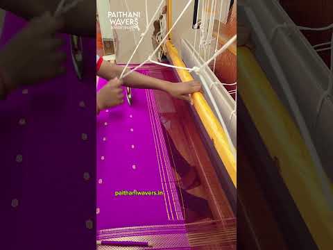 Saree Yeola Pure Paithani Weaving #silk #paithani #sareefashion #art #making