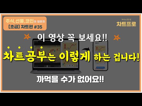 【초급-차트편#35】 차트 공부는 이렇게 하는 겁니다!  까먹을 수가 없습니다~! 〔주식.선물.코인〕