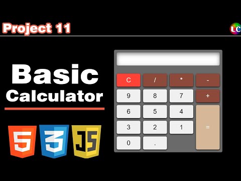 How to Create a Fully Functional Calculator Using HTML CSS & Javascript | Project 11 | Learn Coding