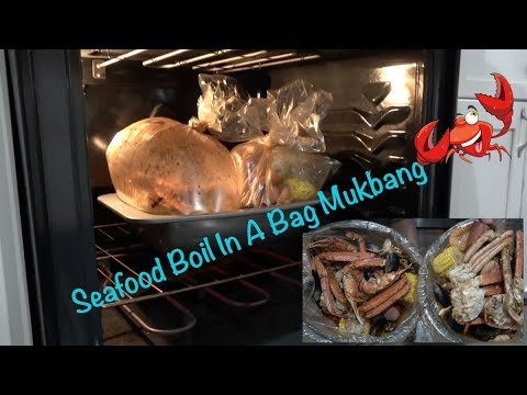 Seafood Boil In A Bag Mukbang | Eating Show | Southern Smoke Boss