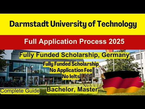 🇩🇪 Study in Germany | How to Apply Darmstadt University of Technology | No Fee | IELTS | Guide 2025