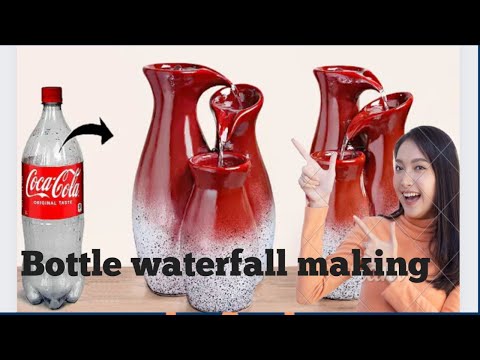 waterfall making using plastic bottle | unique home decoration wall decoration home decoration ideas