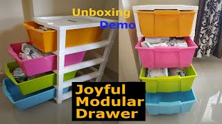 Joyful Studio Modular Storage Drawer Unboxing & Review | Multi Purpose Drawer Organizer | Dmart|2020