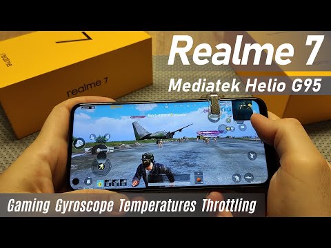 Realme 7 PUBG Test 4/64 ★ Helio G95 PUBG ★ Gaming, Gyroscope, Temperatures, Throttling