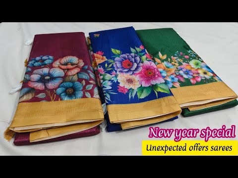 🎉✨New year special offer (01.01.2025) Multiple Available Sarees Collections 🥰