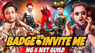 Finally NG & NXT 😱 Join Guild 😱 Badge 99  Guild Test Open Challenge आजा 1 vs 4 में !! 😤