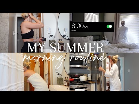 MY 2023 SUMMER MORNING ROUTINE ⛅️☕️  realistic + productive!