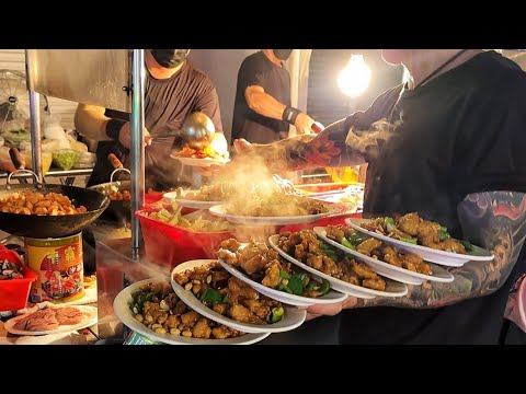 Gangster stir-fry at Midnight,local dishes hidden at Shilin night market as Banquet.