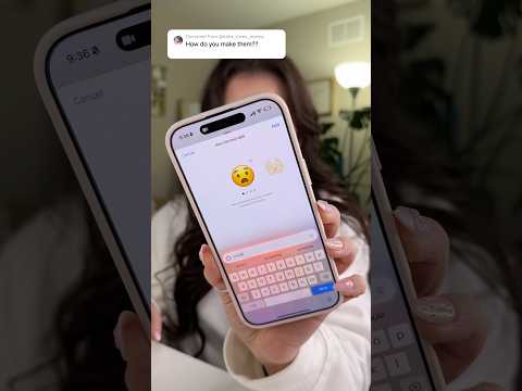 HOW TO GET GENMOJI IN THE NEW IPHONE UPDATE✨ #youtubeshorts #shorts #iphone