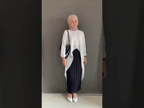 ootd kondangan simple #ootdhijabsimple #rokplisketpremium #haulshopee