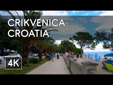 Walking Tour: Crikvenica, Croatia - 4K UHD Virtual Travel