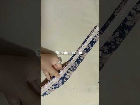 Neck slit with lace#fullvideoonmychannel#sewingtips& technique