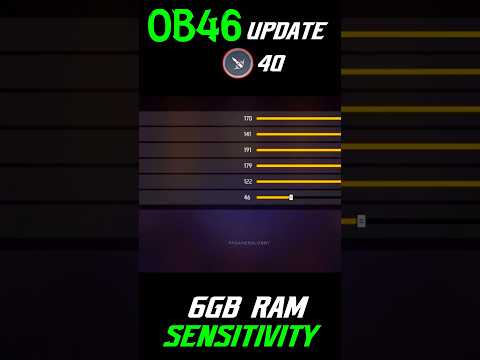 BEST SENSITIVITY FOR 6GB RAM AFTER UPDATE || FREE FIRE SENSITIVITY OB46