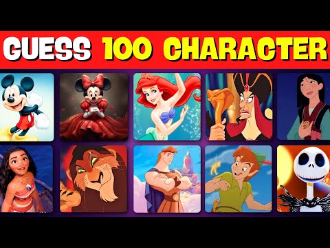 Guess The Disney Character 🐭🥳️ | Random Quizzes