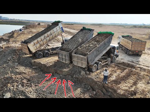 Amazing New Action Land Leveling Operator SHANTUI, KOMATSU, LIUGONG Bulldozer Force Power Pushing