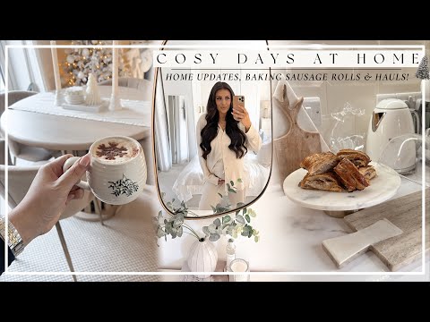 COSY DAYS AT HOME | HOME & TWINS UPDATES, BAKING SAUSAGE ROLLS & HAULS!