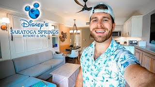 I Stayed At Disney’s Saratoga Springs Resort: A 1 Bedroom Villa Room Tour! Disney Springs Dinner