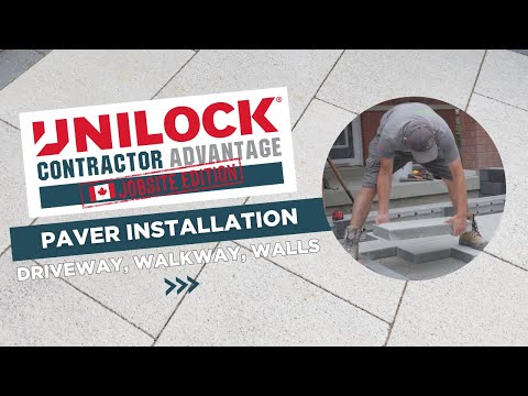 Installing a Paver Driveway, Walkway, and Garden Wall using Unilock Products