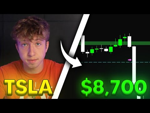 How I MADE $8,700 Trading TSLA!