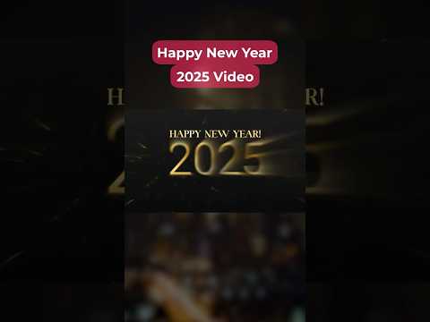 How to Make a Happy New Year 2025 Video🎊| InShot New Year Video Editing Tutorial🎥 #2025 #newyear